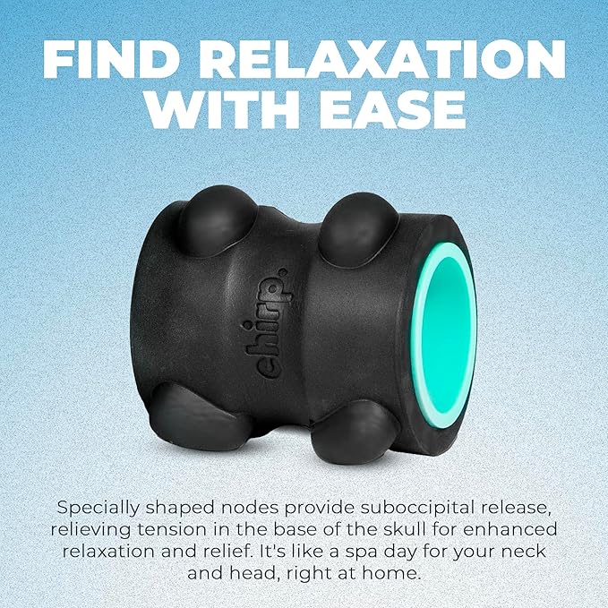 Chirp RPM Mini + XR 4" Wheel Bundle - Rolling Percussive Massager and Foam Roller Wheel, Supports Deep Tissue Massage and Neck Pain Relief