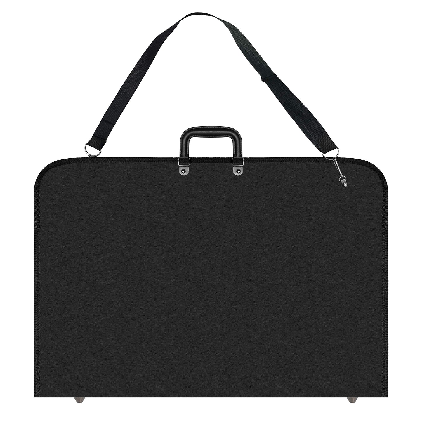 Vantasii Black Art Portfolio Case Artist Carrying Case Artist Portfolios Case with Shoulder Strap (19x14.7x1.5 Inch)