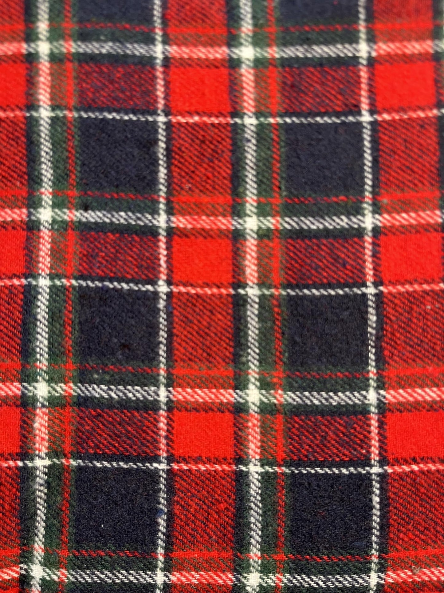 Inside/Outside Decorative Fabric Iron On Patches-Handmade in the USA - Set of 10 (Plaid 2-4" x 5")