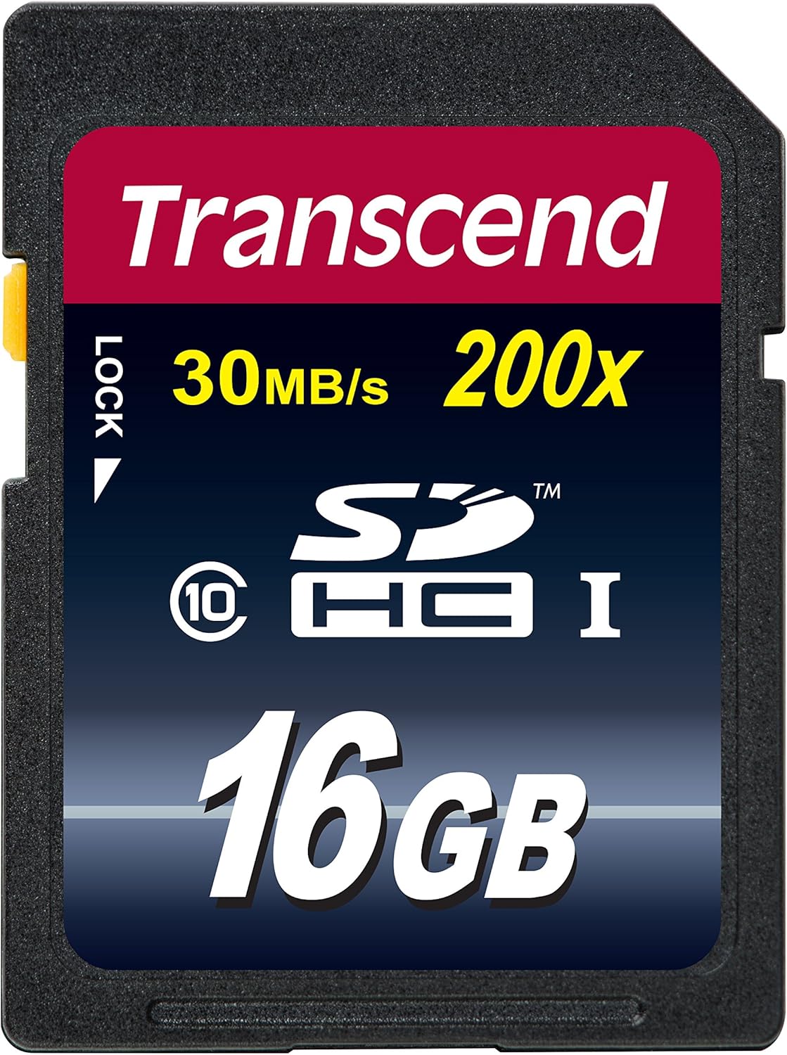 Transcend 16GB 10 30MB/S (TS16GSDHC10) SDHC Class Flash Memory Card Up
