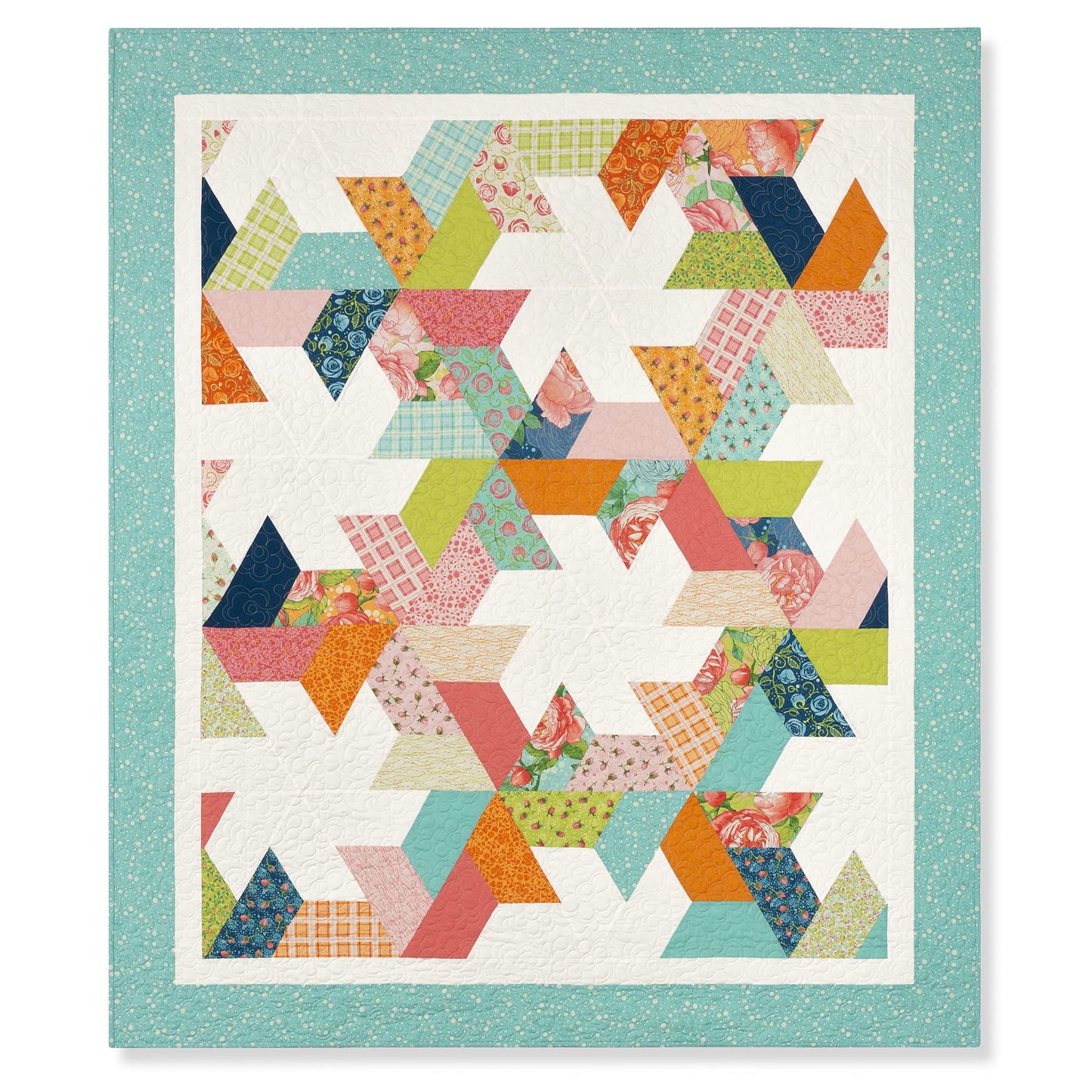 Acrylic Quilting Template, Half Hexagon | For Use with 10” Precut Fabric Squares | Layer Cake Patchwork Quilt Supplies for Cutting Patterns, Sewing, and DIY Blanket Making Projects